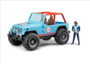 (SP) Jeep Cross Country racer blue with driver