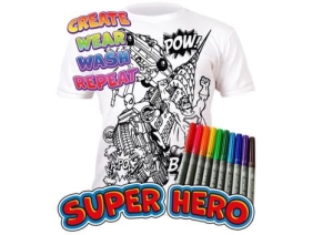 Colour In T-Shirt Superhero (Ages 7-8)