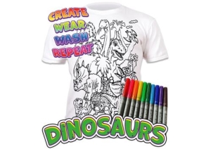 Colour In T-Shirt Dinosaur (Ages 5-6)